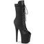 8" Heel, 4" Pf Peep Toe Lace-up Mid Calf Boot, Side Zip Pleaser Pleaser FLAMINGO/1051WR