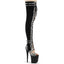 8" Heel, 4" Pf Lace-Up Front Thigh, Side Zip Pleaser FLAMINGO/3027SP