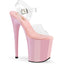 8" Heel, 4" Pf Ankle Strap Sandal Pleaser FLAM808/C/BP