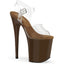 8" Heel, 4" Pf Ankle Strap Sandal Pleaser FLAM808/C/MOC