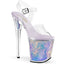 8" Heel, 4" Pf Ankle Strap Sandal Pleaser Pleaser FLAMINGO/808MC