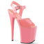 8" Heel, 4" Pf Ankle Strap Sandal Pleaser Pleaser FLAMINGO/808N