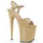 8" Heel, 4" PF Ankle Strap Sandal Pleaser Pleaser FLAMINGO/809