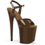 8" Heel, 4" Pf Ankle Strap Sandal Pleaser FLAM809/MOC/M