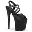 8" Heel, 4" Pf Peep Toe Criss Cross Ankle Strap Sandal Pleaser Pleaser FLAMINGO/824