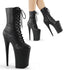 Sexy Lace Up Platform Stiletto Ankle Length High Heel Boots Shoes Pleaser Pleaser INFINITY/1020