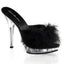 Cute Marabou Fur Upper Platform Stiletto Slide Mule High Heels Shoes Pleaser Fabulicious LIP/101/8