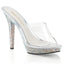 Cute Flirty Rhinestone Platform Stiletto Slide Mule High Heels Shoes Pleaser Fabulicious LIP/101DM