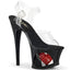 7" Heel, 2 3/4" Cut-Out PF Ankle Strap Sandal Pleaser Pleaser MOON/708HRS