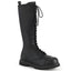 20 Eyelet Unisex Steel Toe Knee Boot, Rubber Sole Pleaser Demonia RIOT/20