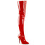 Classic Plain Stretch Zipper Thigh High Stiletto Heel Boots Shoes Pleaser Pleaser SEDUCE/3010