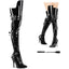 5" Heel Thigh High Boot W/ Buckle Strap Pleaser SED3080/B