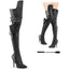 5" Heel Thigh High Boot W/ Buckle Strap Pleaser SED3080/BPU