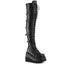 4 1/2" Wedge Pf Lace-Up Over-The Knee Boot, Side Zip Pleaser Demonia SHAKER/350