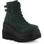 4 1/2" Wedge Pf Ankle Boot, Side Zip Pleaser Demonia SHA52/EMVS