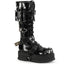 2" Pf Lace-Up Knee High Boot, Back Metal Zip Pleaser Demonia SLACKER/260