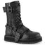 1 1/2" Platform Lace-Up Mid-Calf Boot, Side Zip Pleaser Demonia VALOR/220