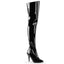 Sexy Elasticized Stiletto Heel Thigh High Inner Side Zip Boots Shoes Pleaser Pleaser VANITY/3010