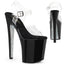 8" Heel, 4" Pf Ankle Strap Sandal W/ Contrast Rs Pleaser Pleaser XTM808CRS/C/B/SRS