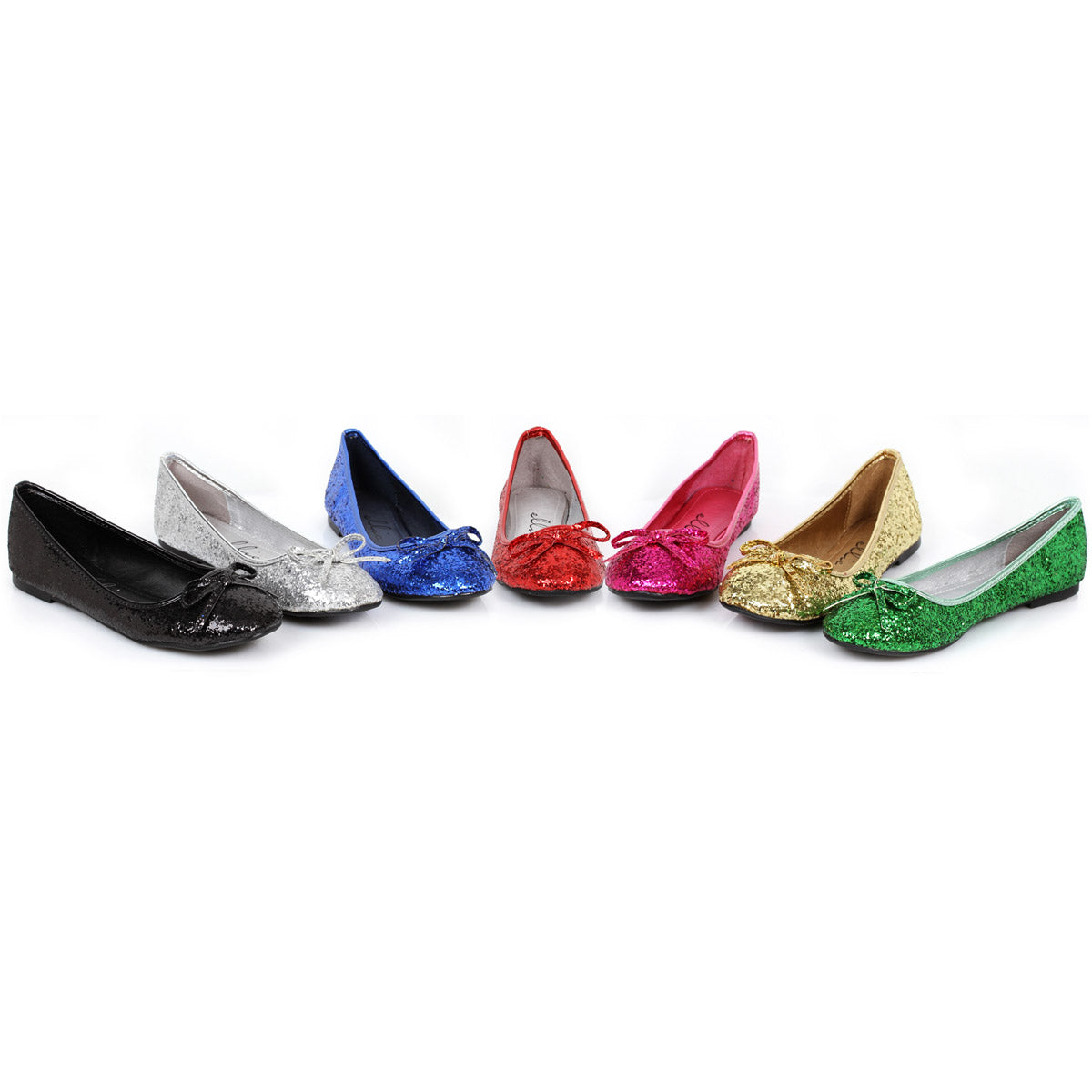 Glitter Bowtie Slip On Ballet Flats Ellie  016/MILA/G