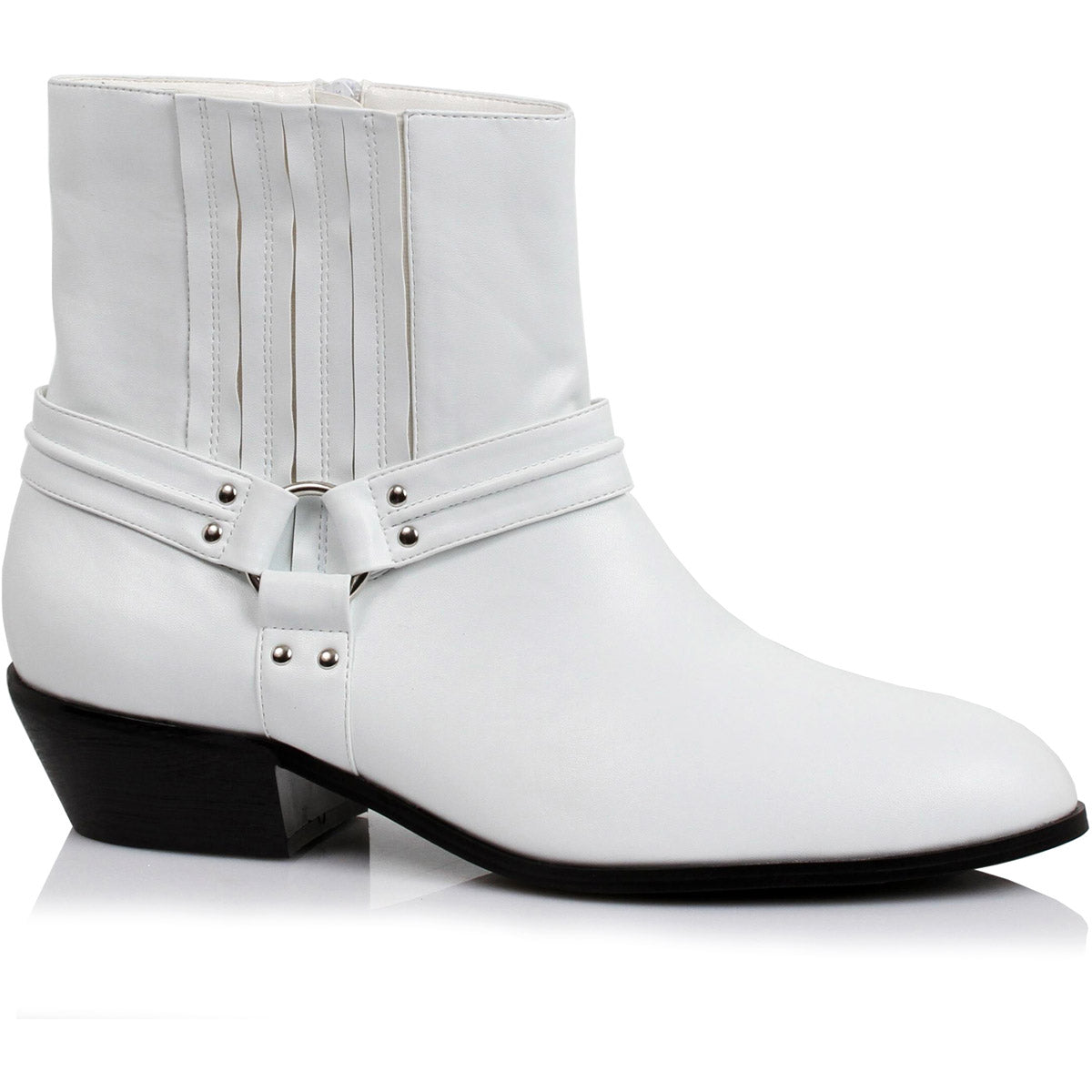 Strap Detailed Ankle Calf Zip Up Boots Ellie  129/REBEL