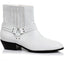 Strap Detailed Ankle Calf Zip Up Boots Ellie  129/REBEL