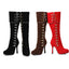 Red 4" Knee High Boot Women Shoes Boots Adult Ellie Halloween Sexy Ellie  420/ELDA/RED