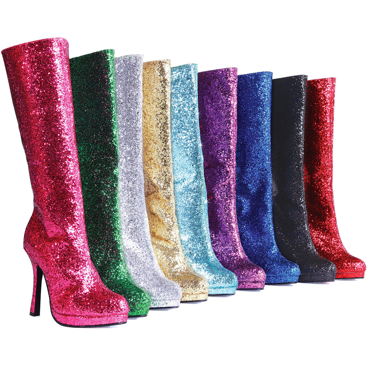 Knee High Glitter Stiletto Boots Ellie  421/ZARA Main image