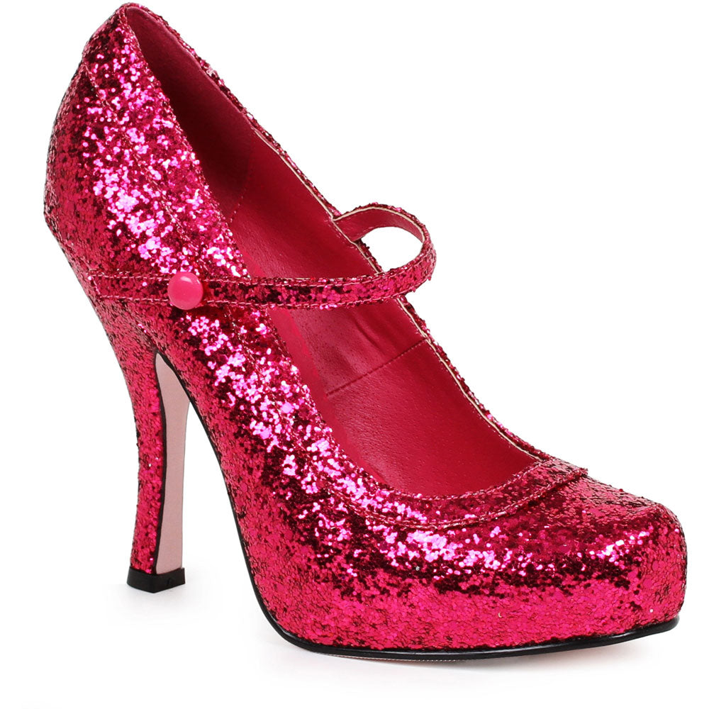 4" Glitter Mary Jane With 1"Concealed Platform. Ellie  423/CANDY/FSHG Main image