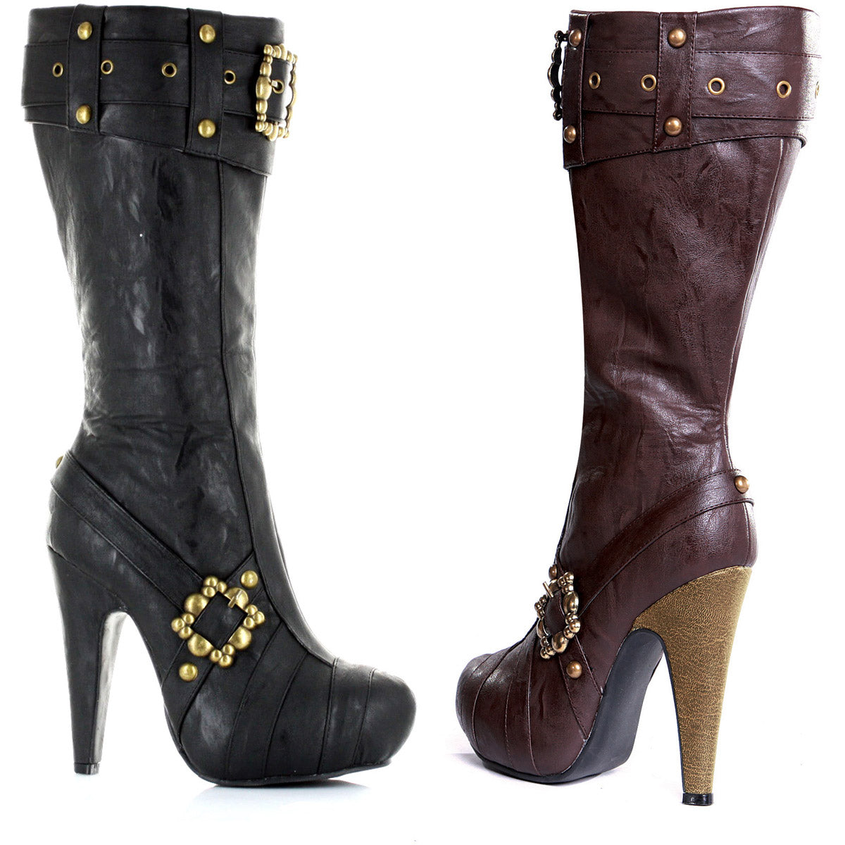 Pirate Wench Knee High Heel Boots Ellie  426/AUBREY