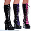 Knee High Platform Spool Heel Boots Ellie  557/BUFFY
