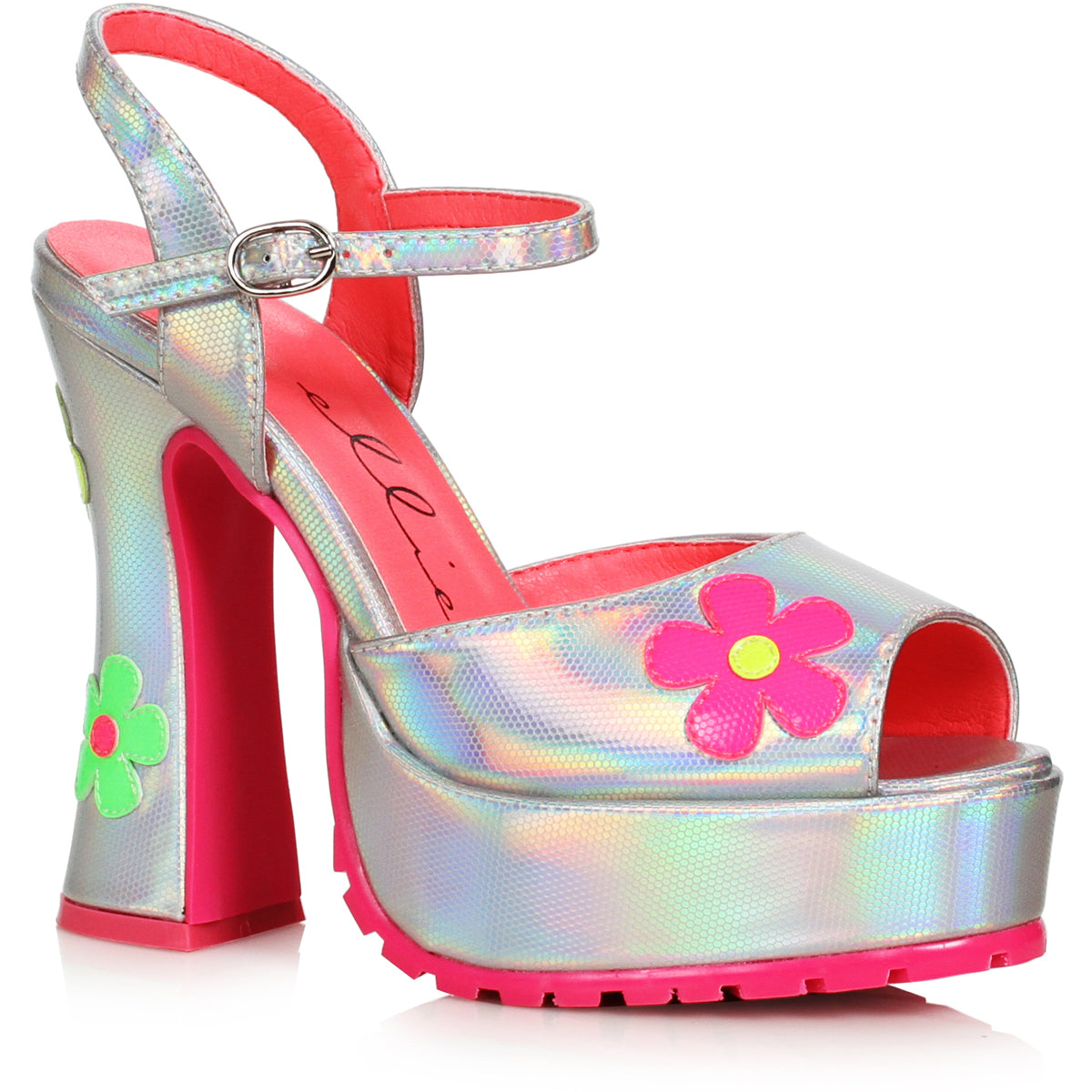 5.5" Heel Open Toe Shoe With Flower Ellie  557/DAISY Main image