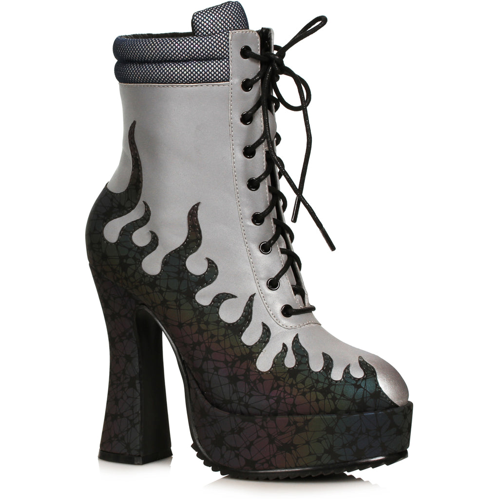 5.5" Heel Ankle Boot With Flame Ellie  557/FIRE