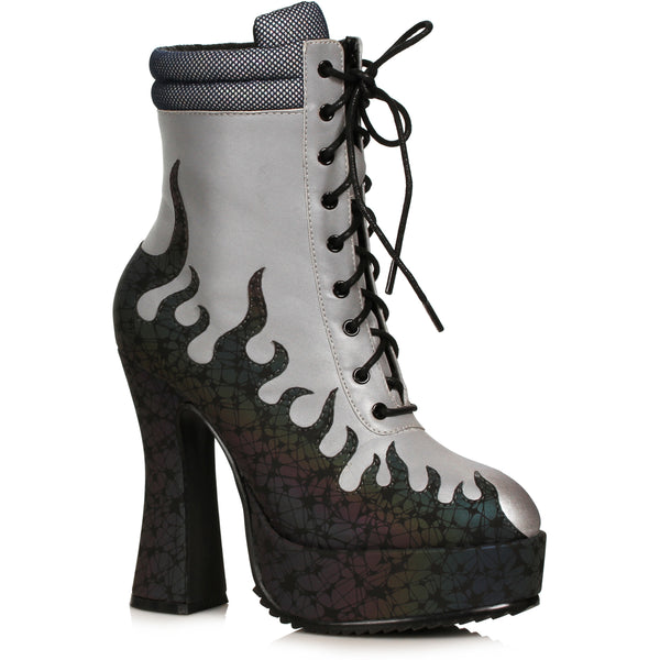 5.5" Heel Ankle Boot With Flame Ellie  557/FIRE