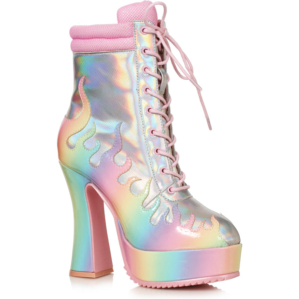 5.5" Heel Ankle Boot With Flame Ellie  557/FIRE