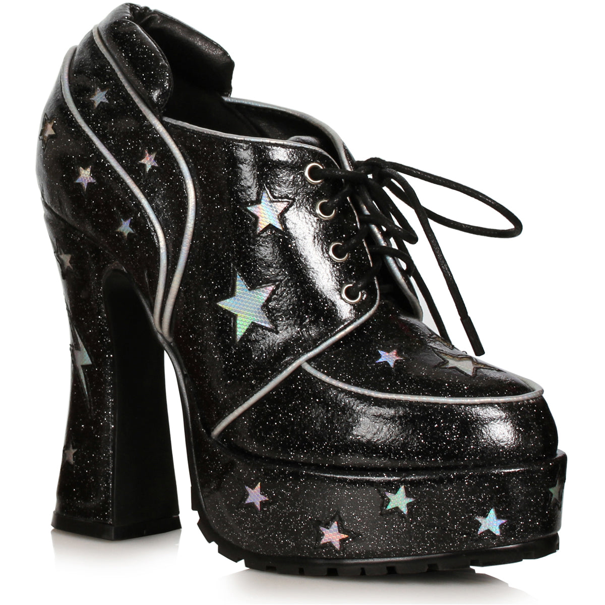 5.5" Heel Glitter Pu With Stars Shoe Ellie  557/STARDUST Main image