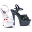 Open Toe Platform Sandals High Heels Ellie  601/CHERRY
