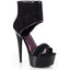6" Pointed Heel Platform Sandal W/ 2" Layer Lace Upper Ellie  609-AMANDA