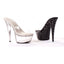 Rhinestone Platform Clear Upper Mules Ellie  609/HARMONY