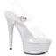 6 Pointed Stiletto Sandal. Ellie  609/KNOX/SLV