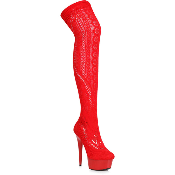 6 Stiletto Stocking Thigh High Boot Ellie  609/MEI