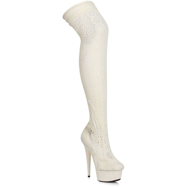 6 Stiletto Stocking Thigh High Boot Ellie  609/MEI