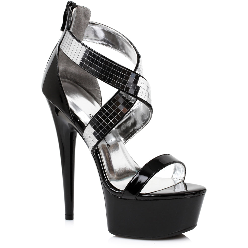 6 Metallic Stiletto Heel Platform Sandal Ellie  609/RONI Main image