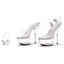 Clear Platform Stiletto High Heels Ellie  609/STREAM
