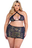 Sequin Fishnet Skirt Roma  6434