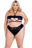 Shimmer Top With Underboob Cutout Roma  6439