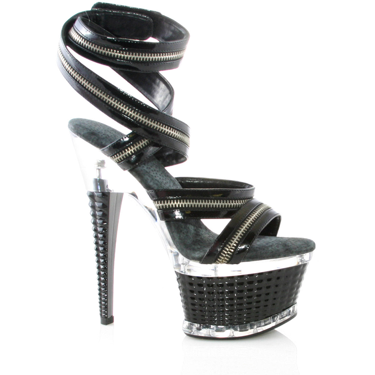 Platform Zipper Ankle Strap High Heels Secondary image