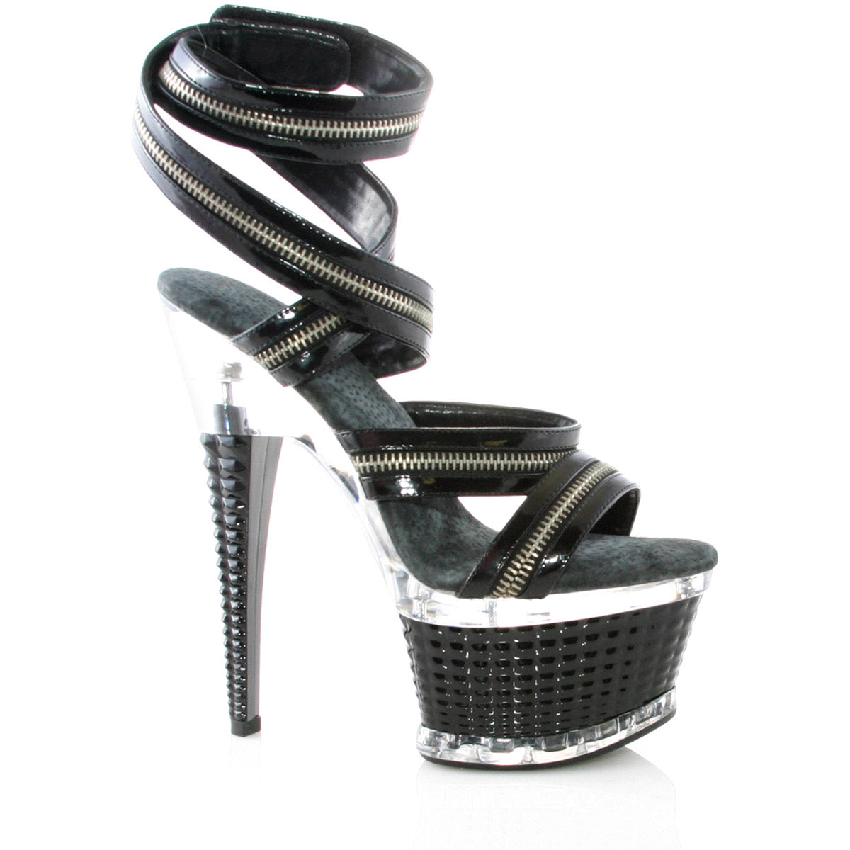 Platform Zipper Ankle Strap High Heels Ellie  649/DELIA