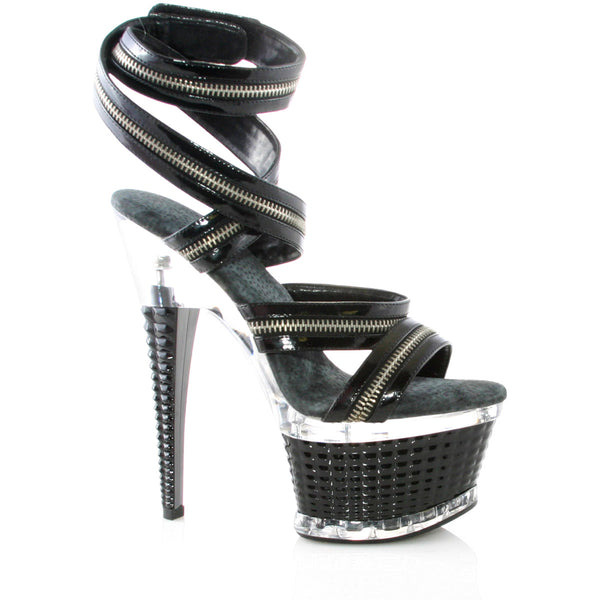 Platform Zipper Ankle Strap High Heels Ellie  649/DELIA