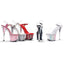 Glitter Platform Clear Ankle Strap Sandals Ellie  709/GLITTER
